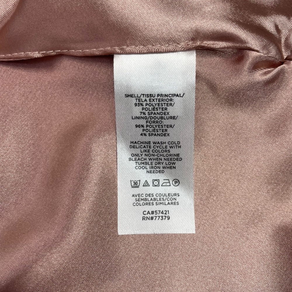 Ann Taylor Pink Faux Suede Snap Front Cape Jacket XS/S 583053 FA21 - Picture 13 of 14